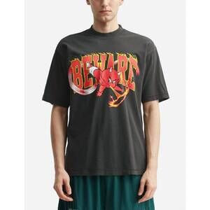 NEW MARKET hot stuff beware t-shirt in black